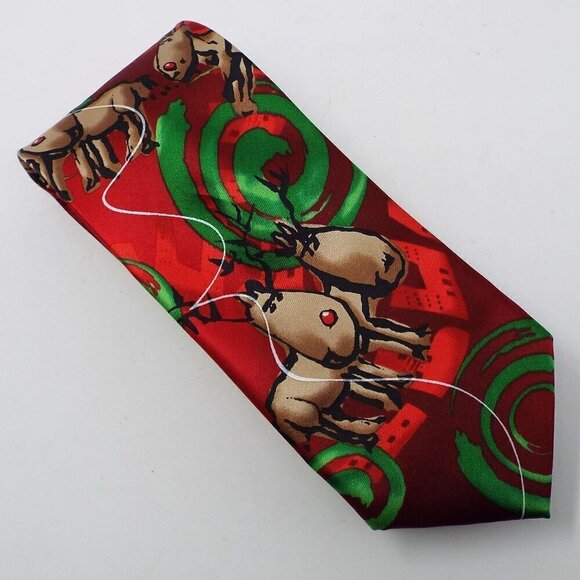 J. Garcia "Dracula Claus" Silk Blend Tie #237 - Picture 1 of 7